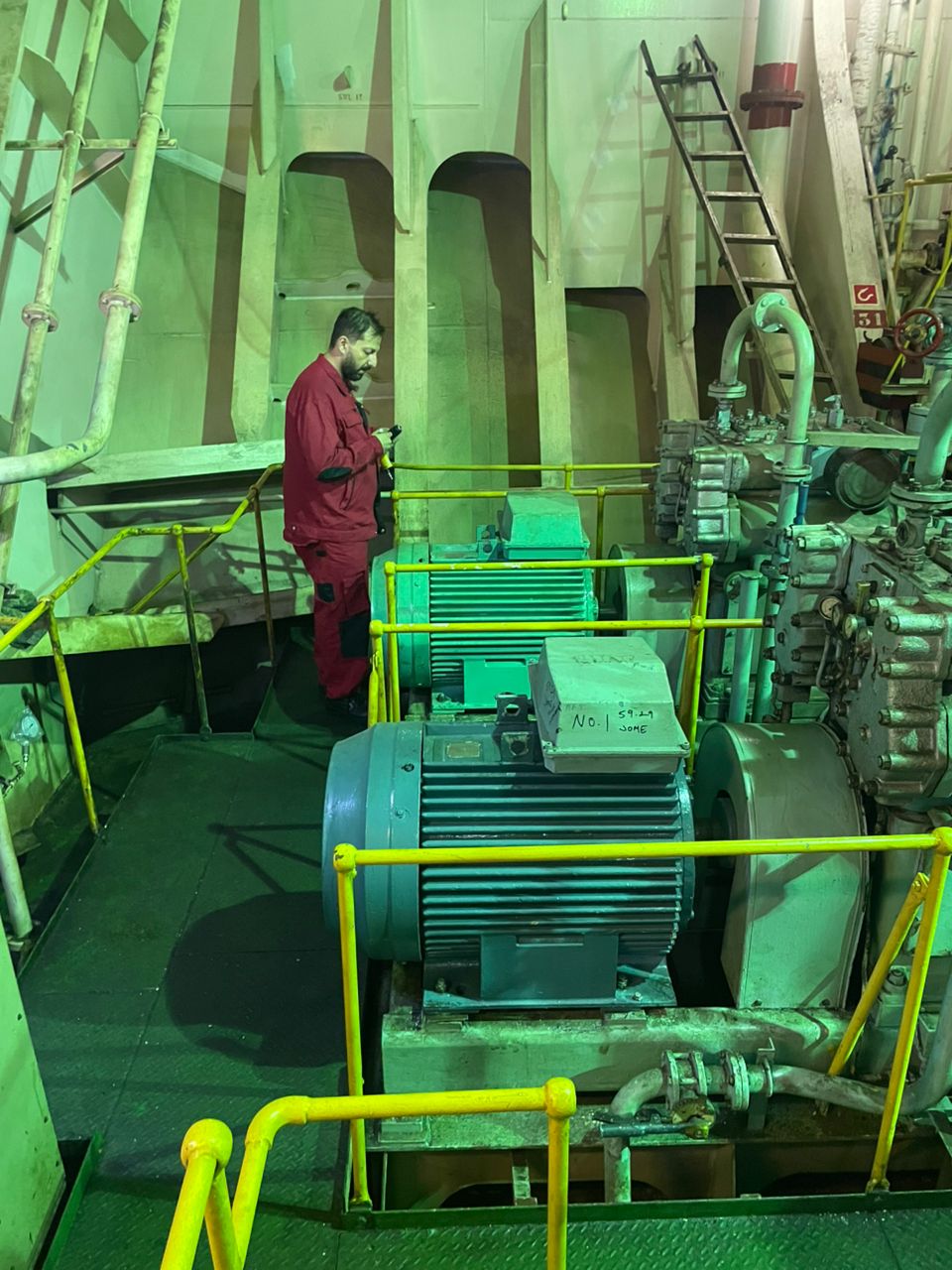 Engine Room Motor Installation